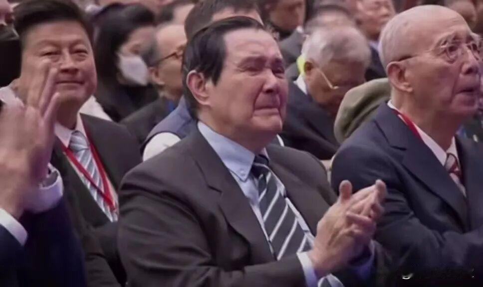 马英九：英雄泪沾襟了？

中国国民党主席郑丽文就职典礼上，前主席马英九被媒体拍到