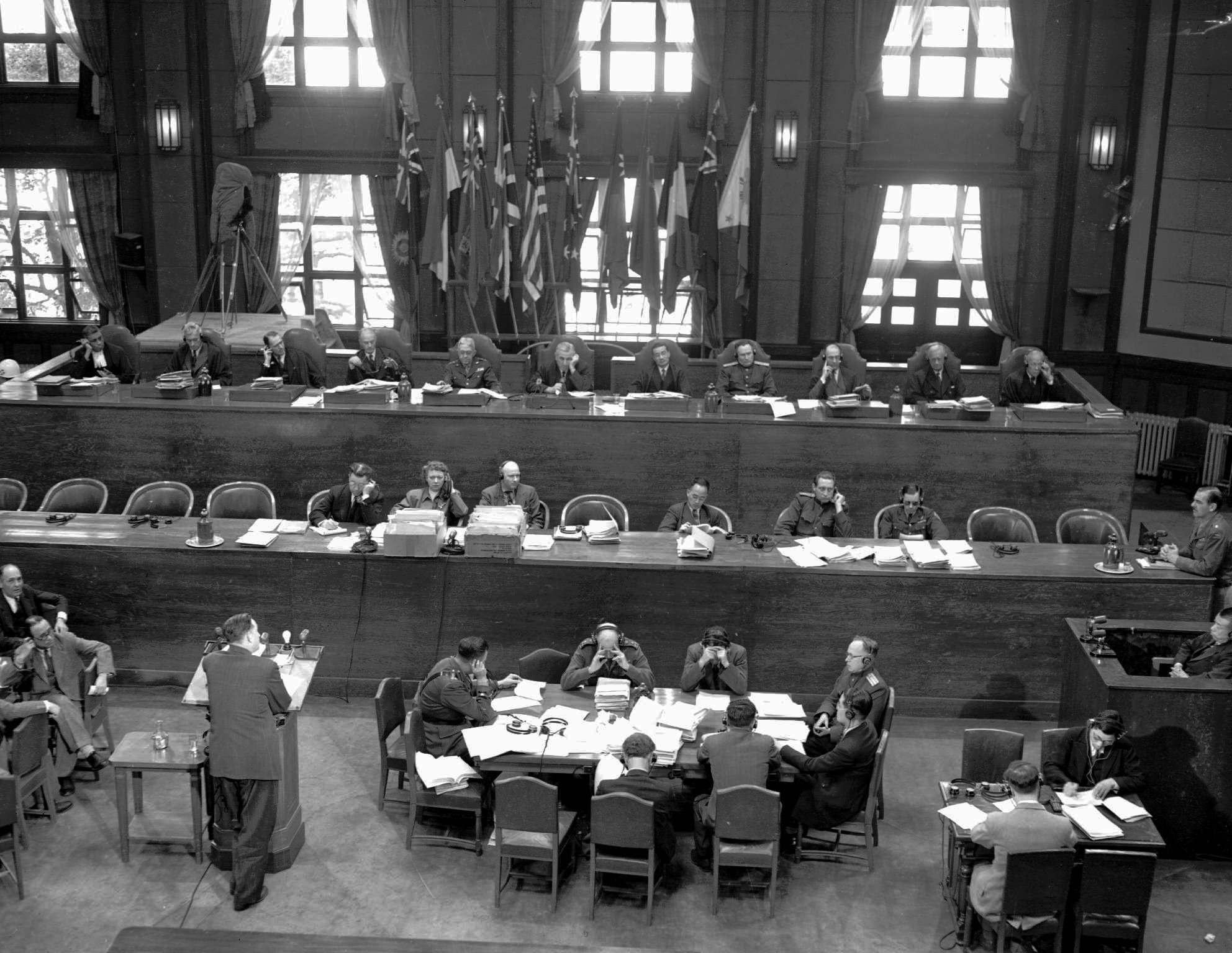 飞扬军事[超话] 1946年年5月3日，远东国际军事法庭开庭 ​​​