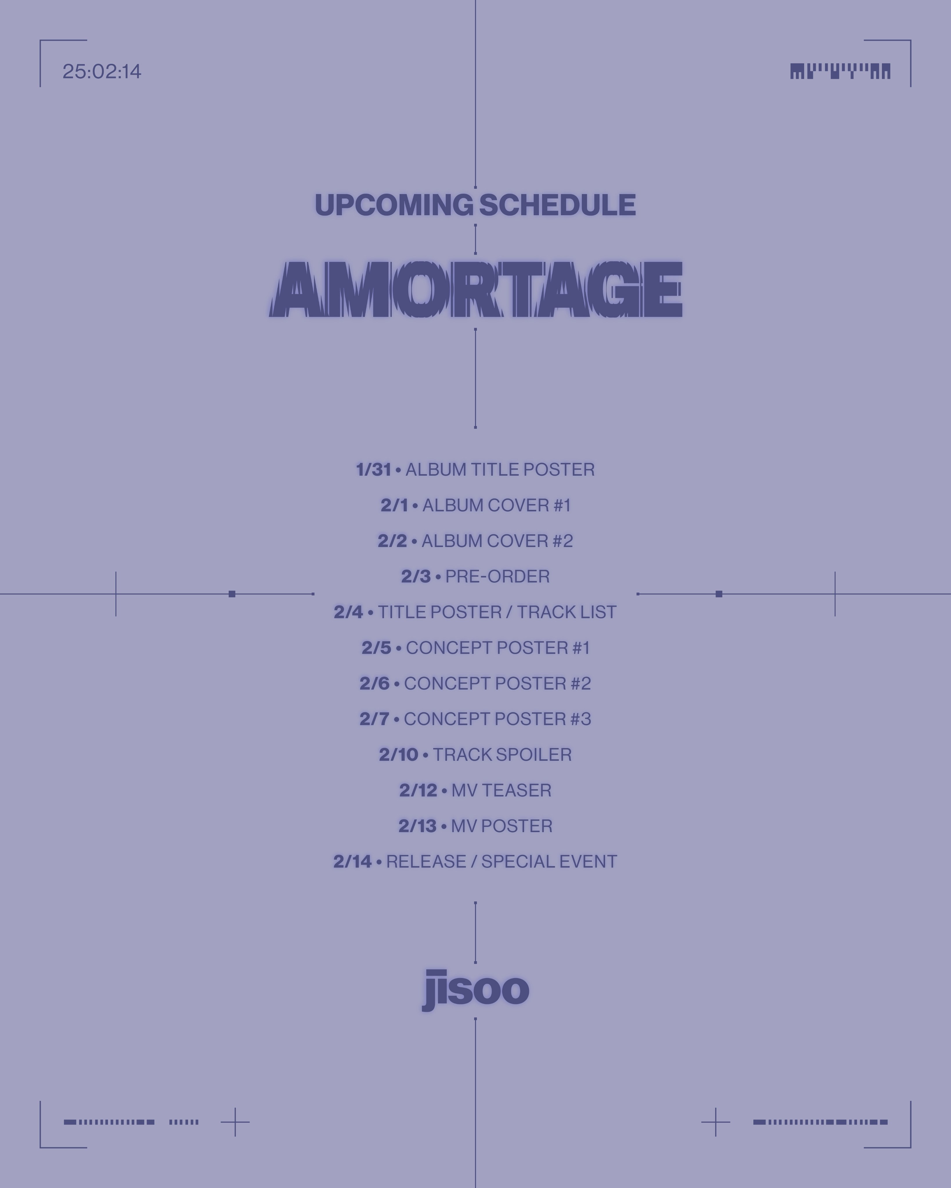 金智秀迷你一辑《AMORTAGE》日程表 