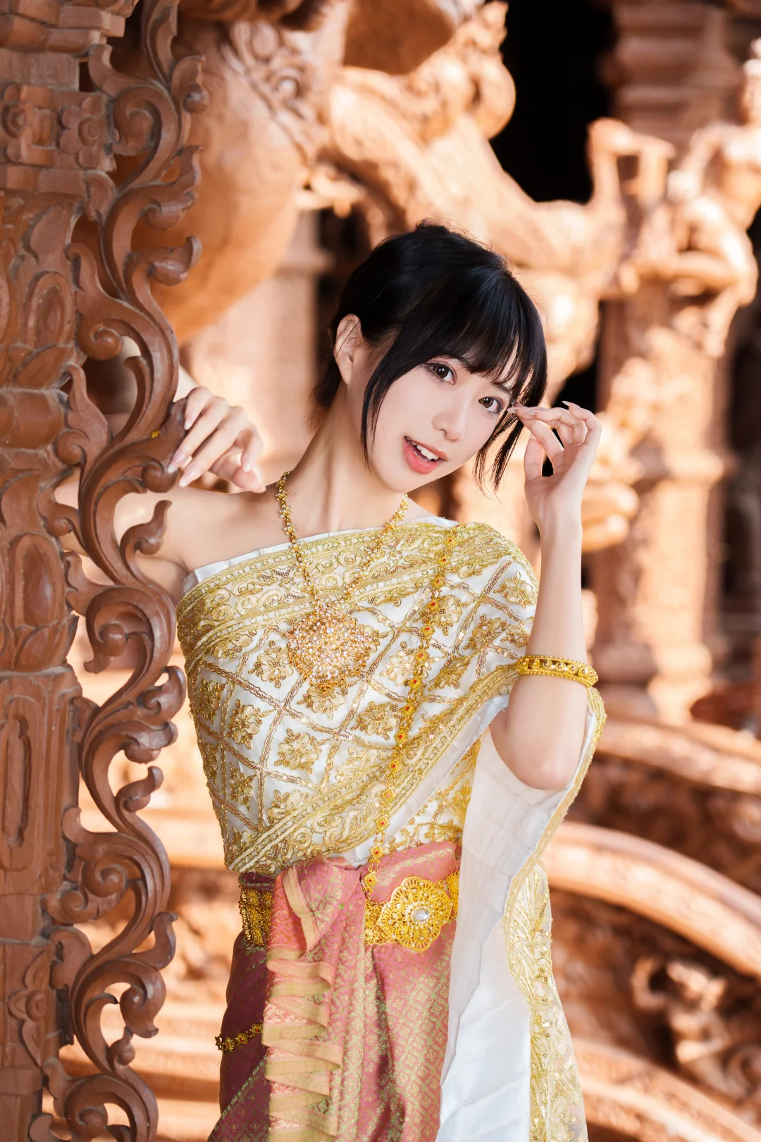 🇹🇭旅游碎片丨在真理寺穿泰服也太出片啦🌼