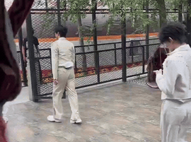 小白裙大蜜臀 一扭一晃真像样 