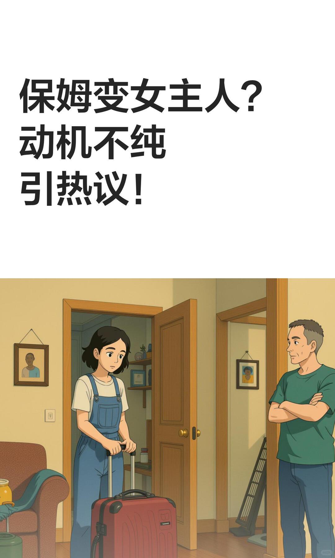 老男人请年轻又漂亮保姆好不好? 客观来看这件事，有利有弊，核心关键不在于年龄颜值