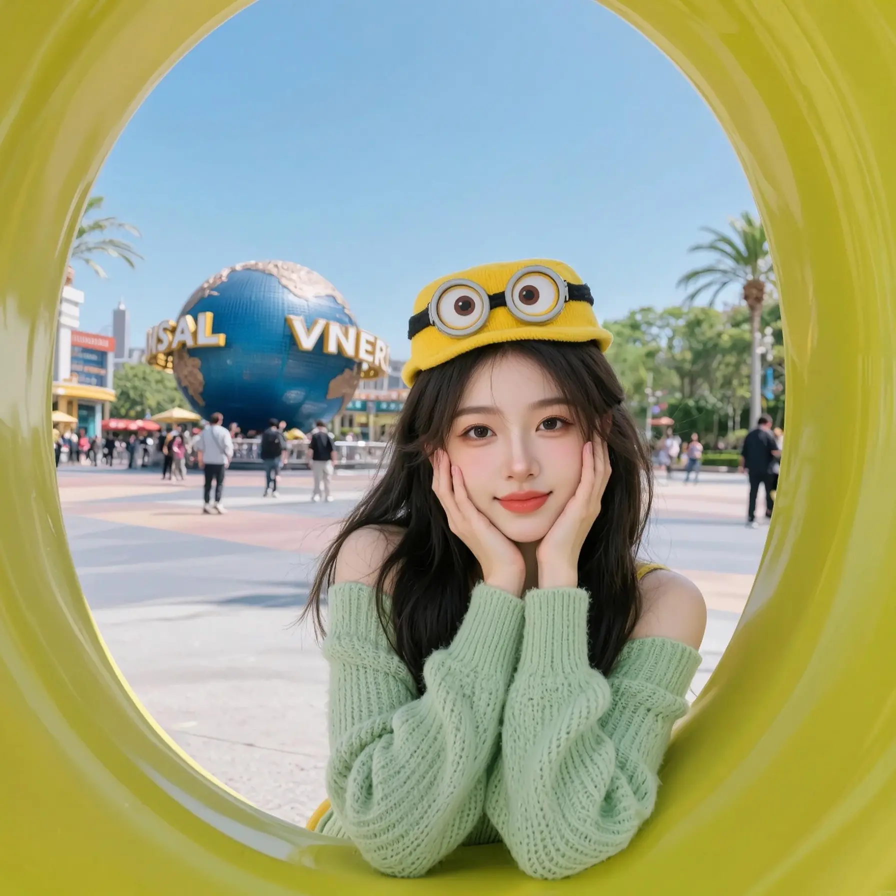 圆环甜美写真 ai创作 国庆我就要尽兴玩 奔向户外穿搭要帅  AI创作灵感挑战赛