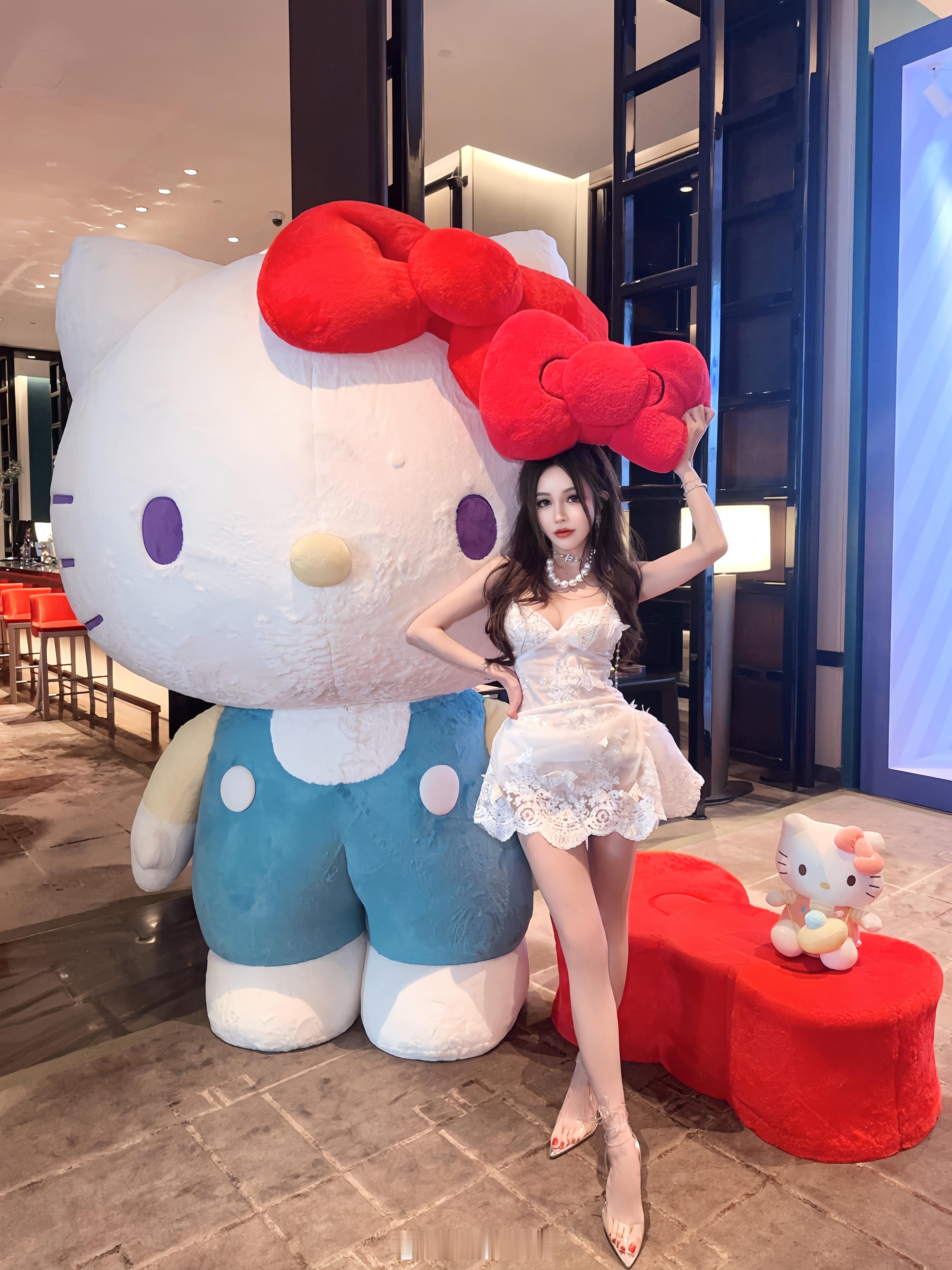 🎀萌爆朋友圈🐱Kitty主题华尔道夫下午茶Hello Kitty贴贴的下午茶