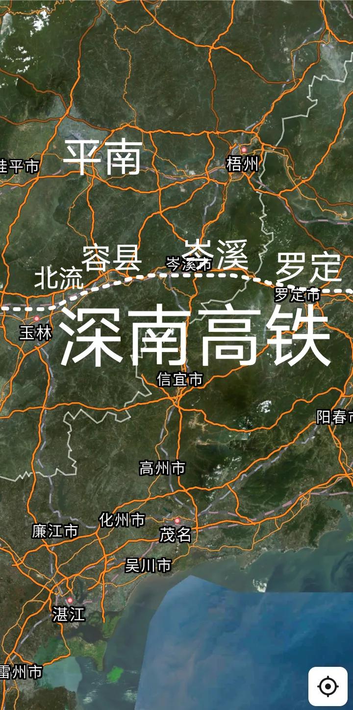 好消息，深圳至南宁时速350公里的深南高铁玉林北至岑溪东段已经开始冷滑实验，2台