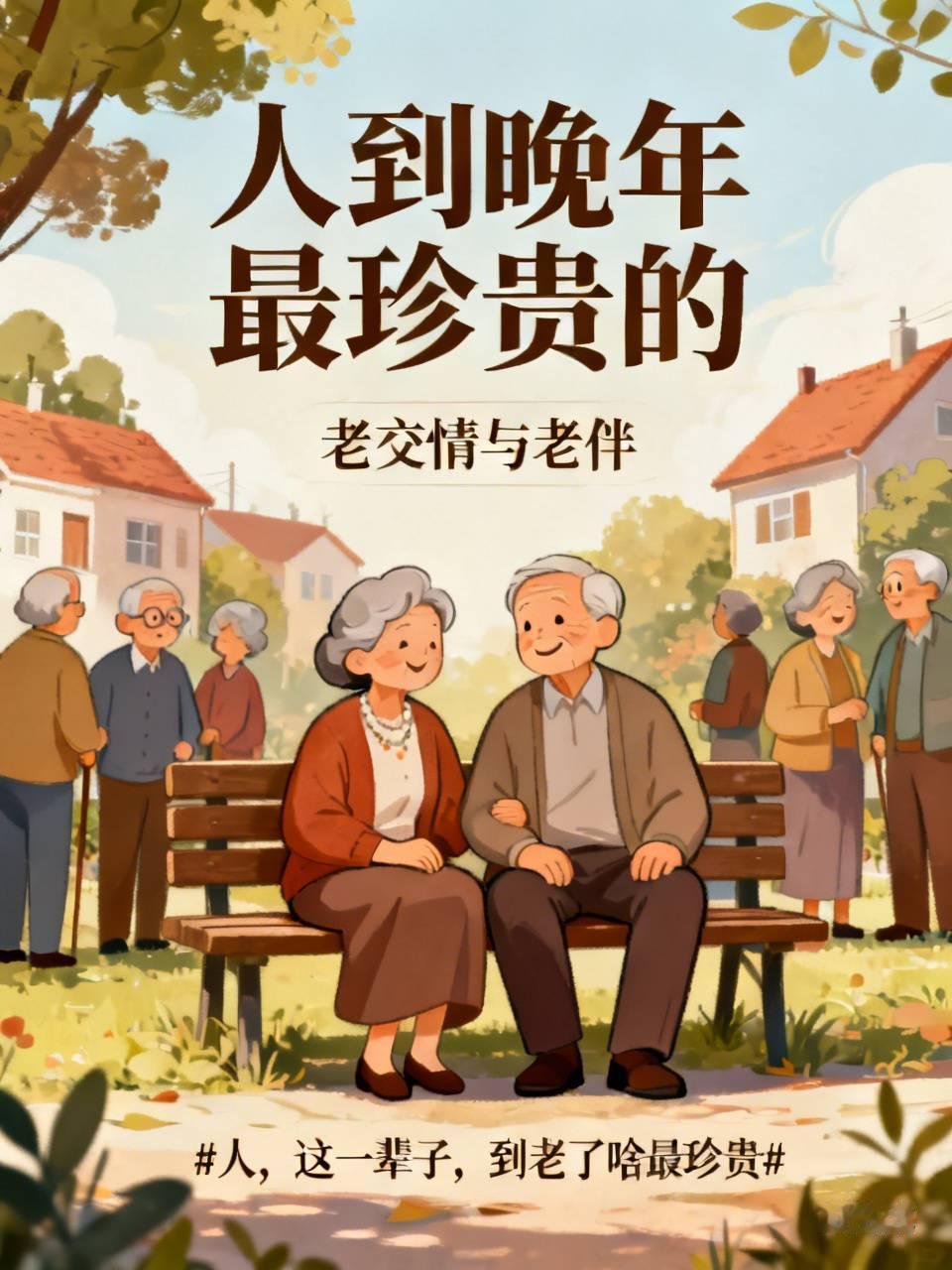 之前总觉得老了要攒够几十万存款、住上大平层才叫踏实，现在才懂，人到晚年最珍贵的根
