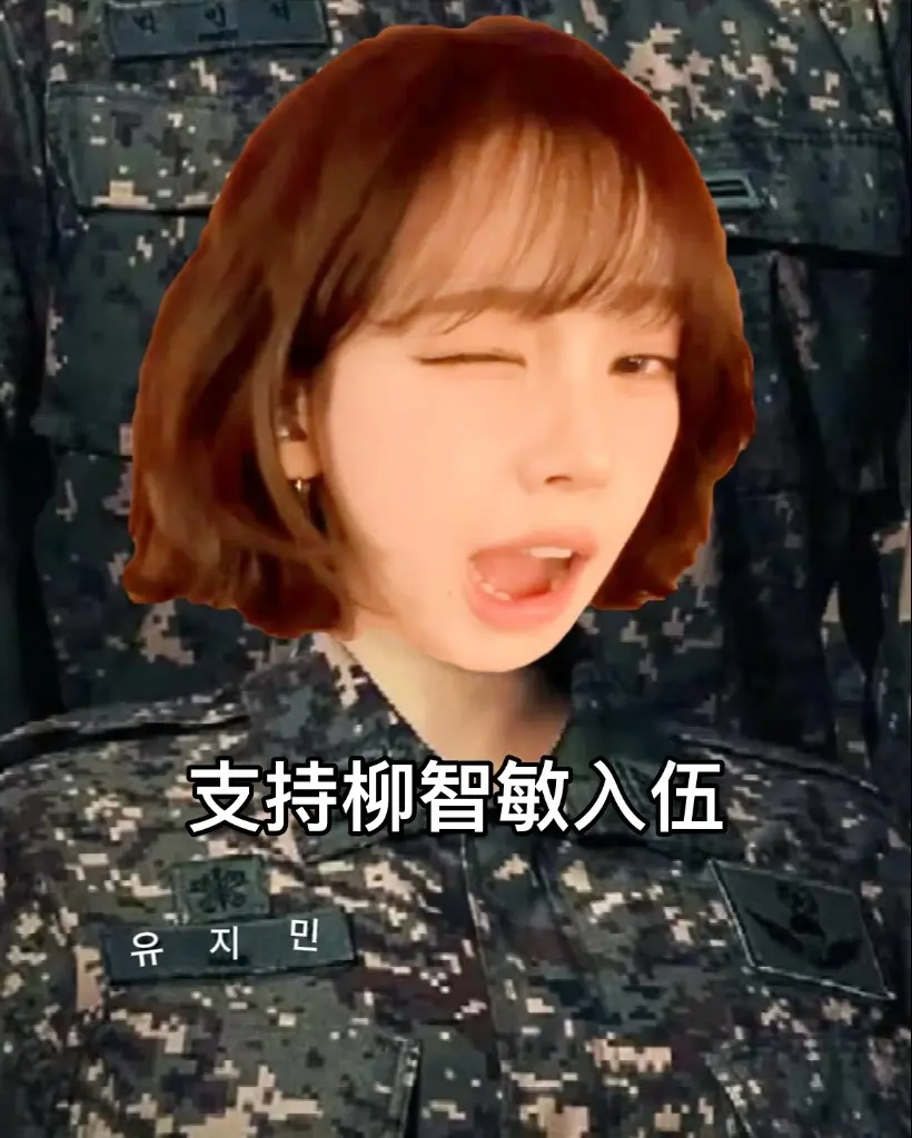 为什么柳智敏一而再再二三的摄征？我猜应该是想入伍了吧 只能这样满足她一下了