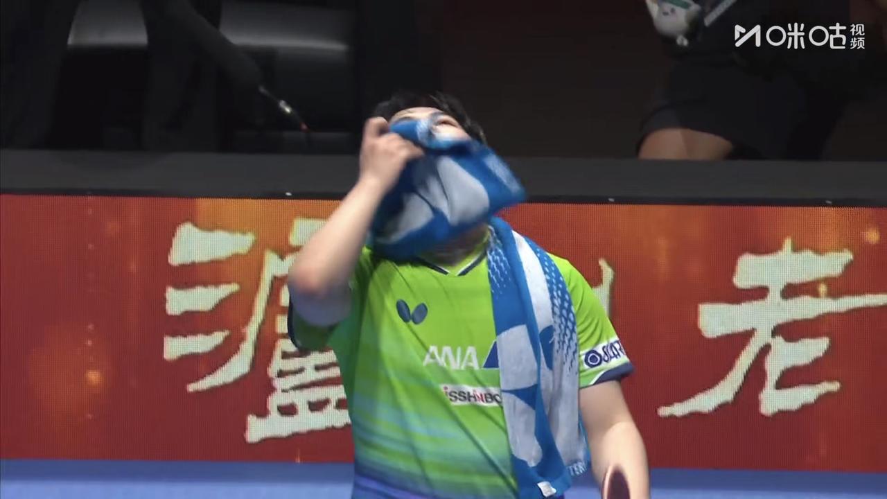 豪言要做世界第一的松岛：今晚哭了
3-4 输给了王楚钦，失去了登顶世界杯冠军的机