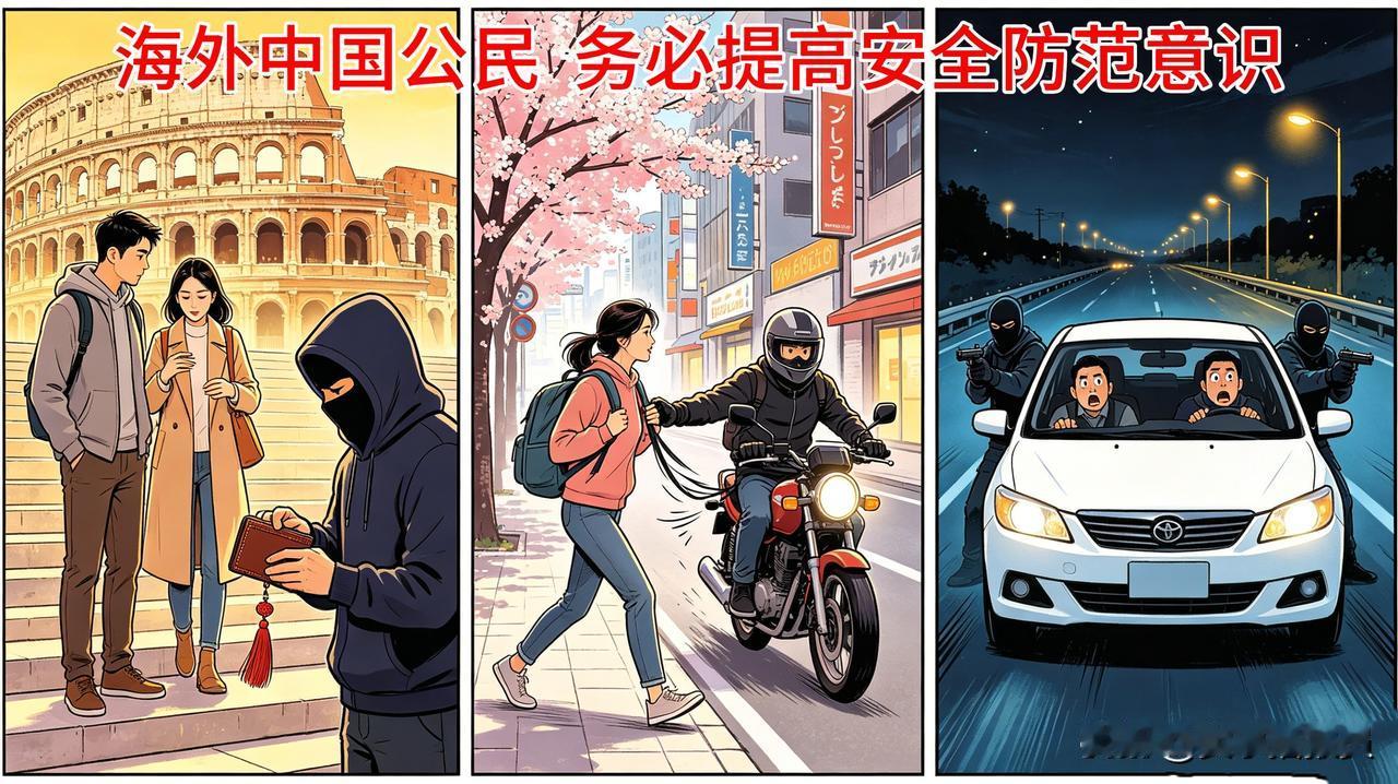 【6月10日，连发三起中国公民海外被盗劫案】
（一）日本东京商业街区，60岁中国