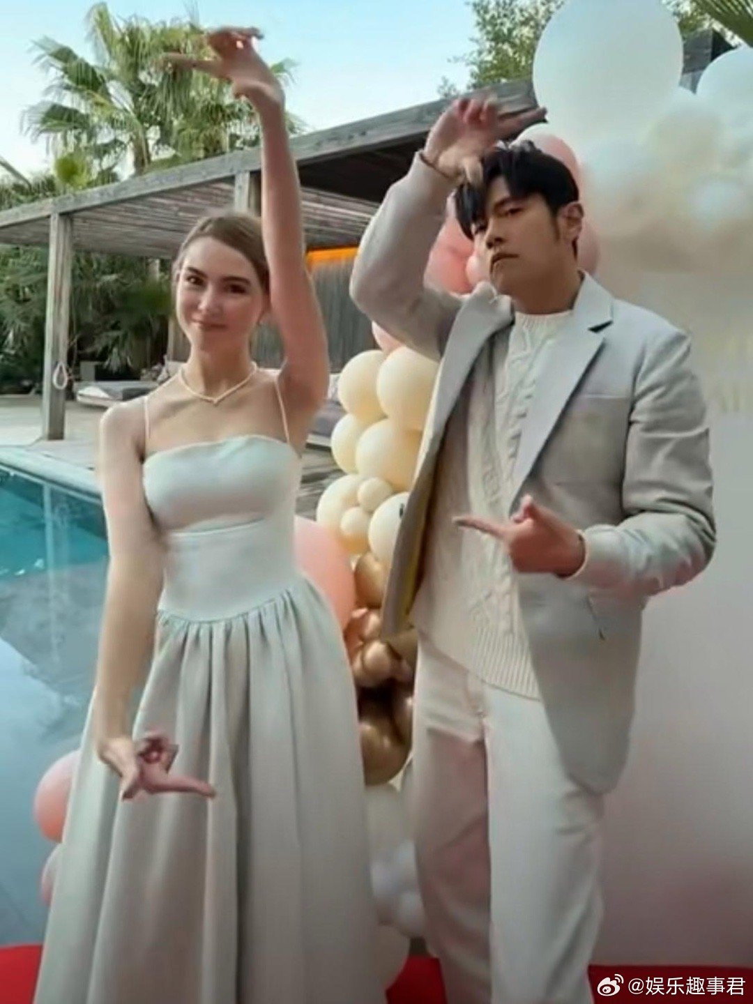 周杰伦ins发昆凌周杰伦网上发了一段与妻子昆凌的日常互动， 