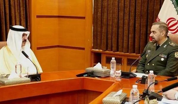今天，伊朗和沙特阿拉伯举行了高层军事和安全会谈。。(信息来源推特)