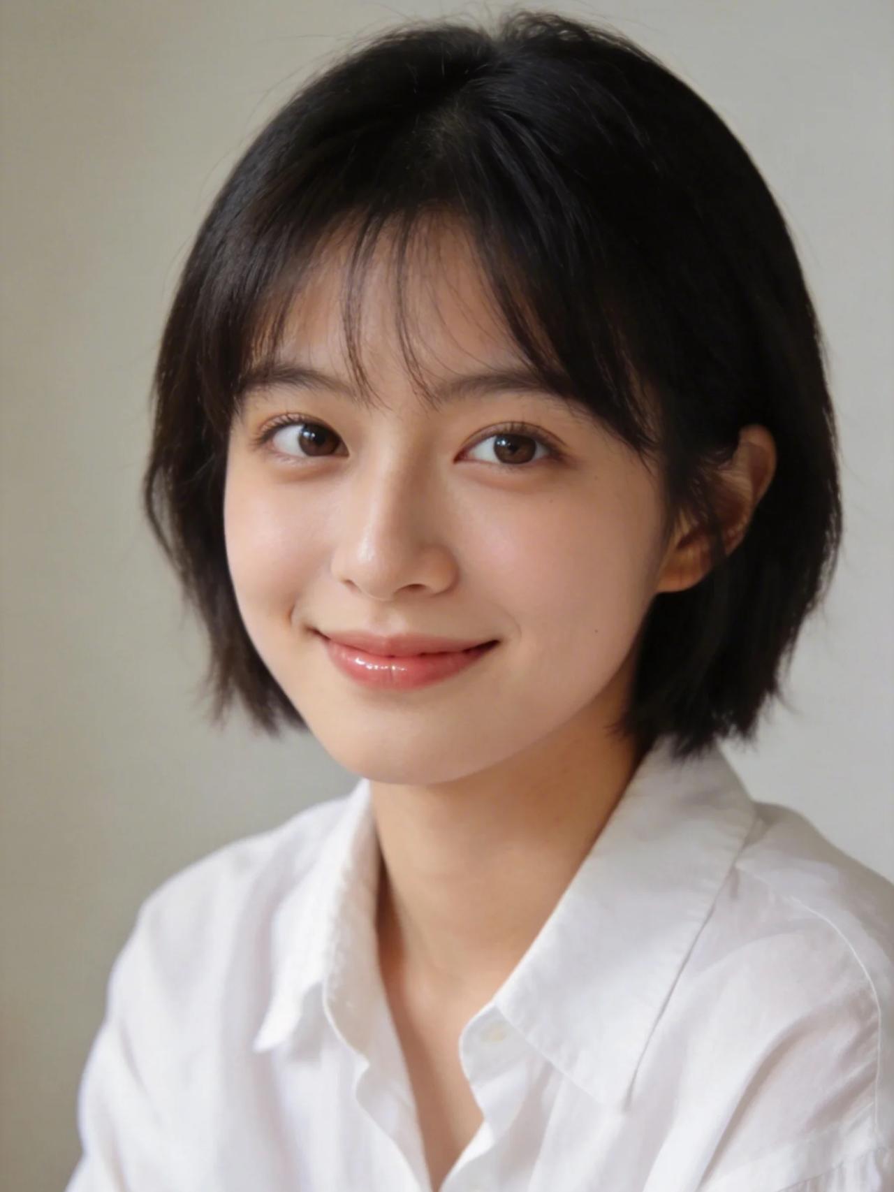 一位长相清秀的女大学生去上海面试。面试官问她：“100个口是什么字？”
女生马上