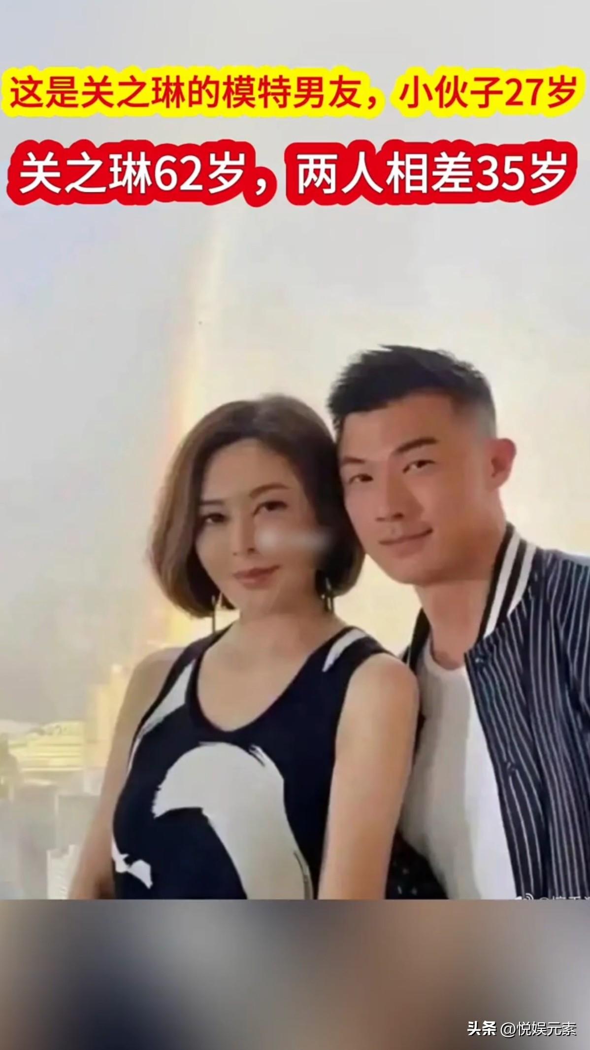 据说这是港星关之琳的模特男友，
天王巨星刘德华都没搞定的女人，
被这小伙子轻松追