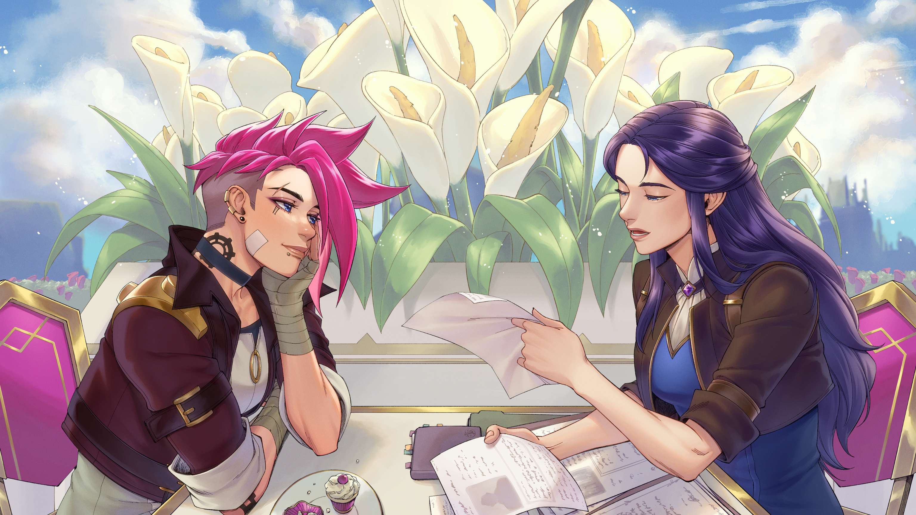凯特琳&蔚（cr:kohquette）英雄联盟