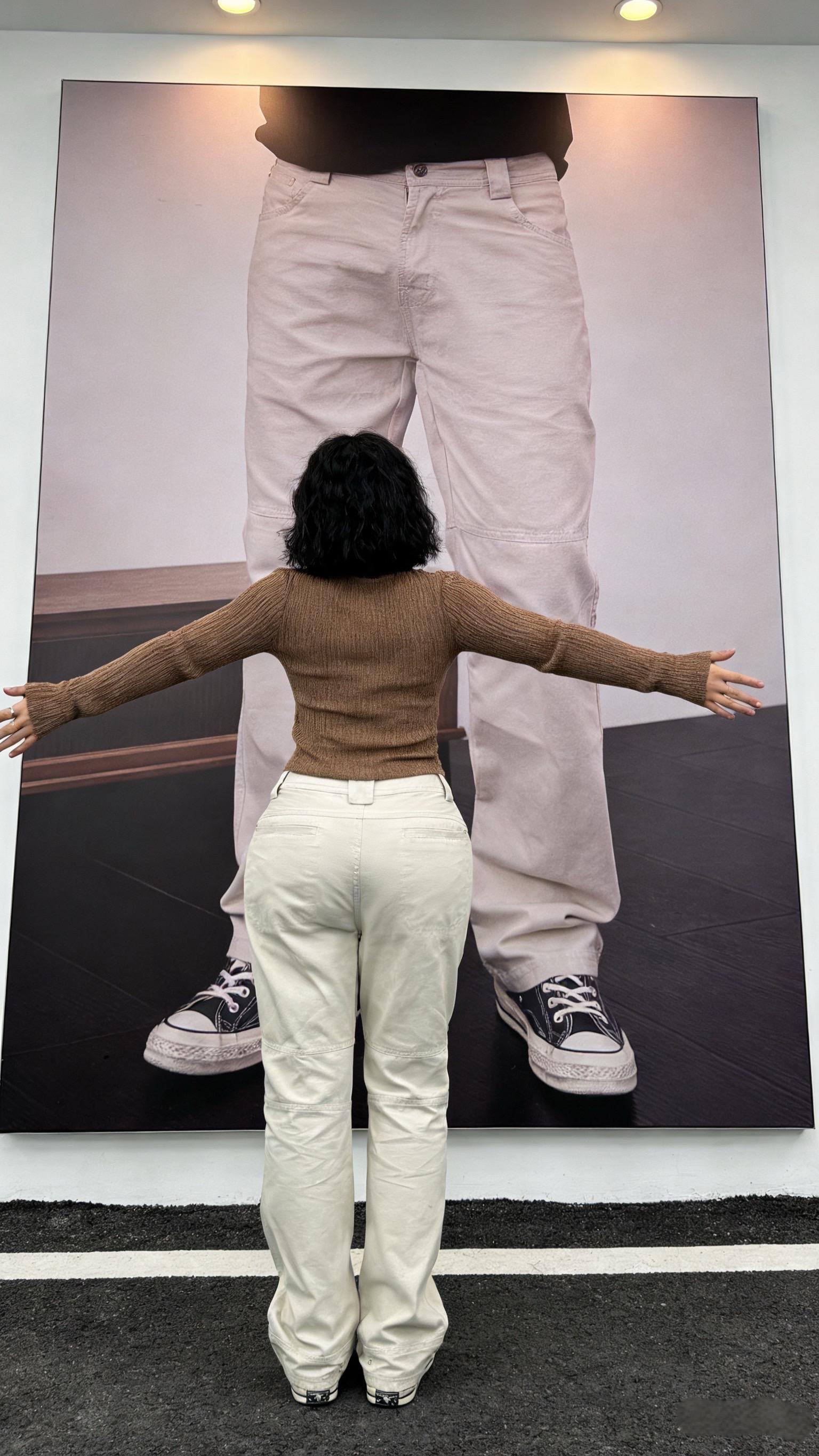 弯刀立裁拼接工装裤四季机能风可调节直筒裤简约透气休闲长裤