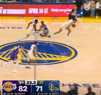 真的是菜鸟互啄啊勇士第三节9个失误 让湖人最高领先16分然后詹姆斯父子最后也多疯