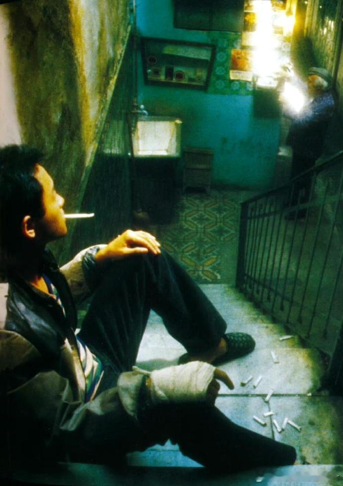 1997年电影《春光乍泄》张国荣幕后照 