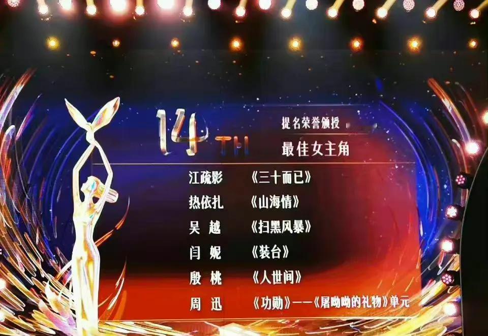 金鹰奖最佳女主角提名的名单详解，不是热依扎就是殷桃得奖，其他人大概率只是陪跑了。