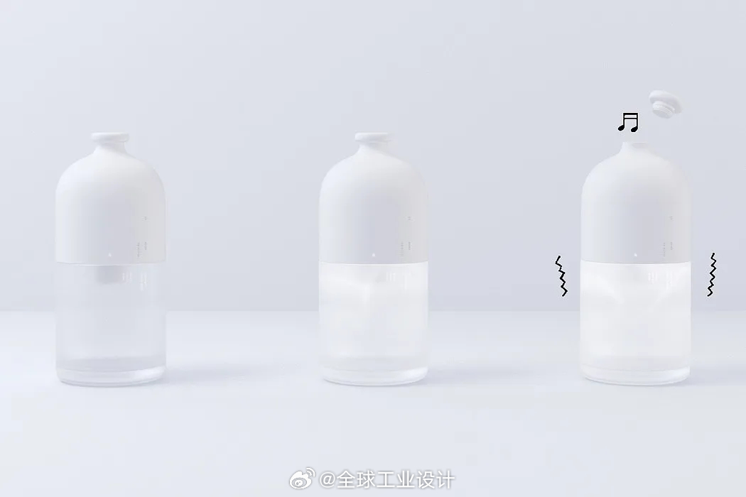 Bottage漂流瓶|设计：Siyu Lou一款可以使您情绪生动化的扬声器设计。
