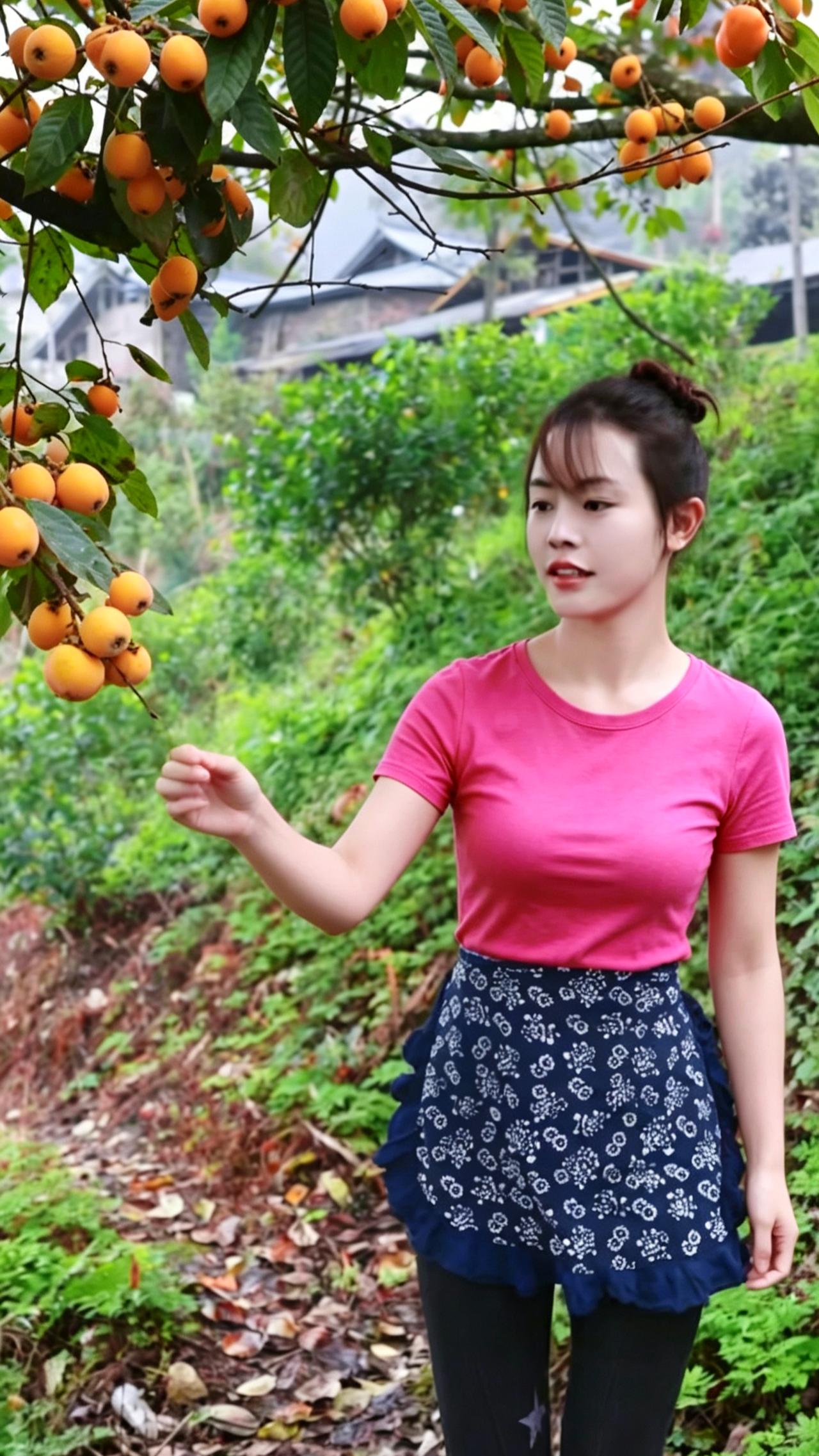 五律·又见枇杷熟
〔当代〕邹謇

郁郁翠枝茂，层层碧叶攒。
累累垂万颗，点点缀千