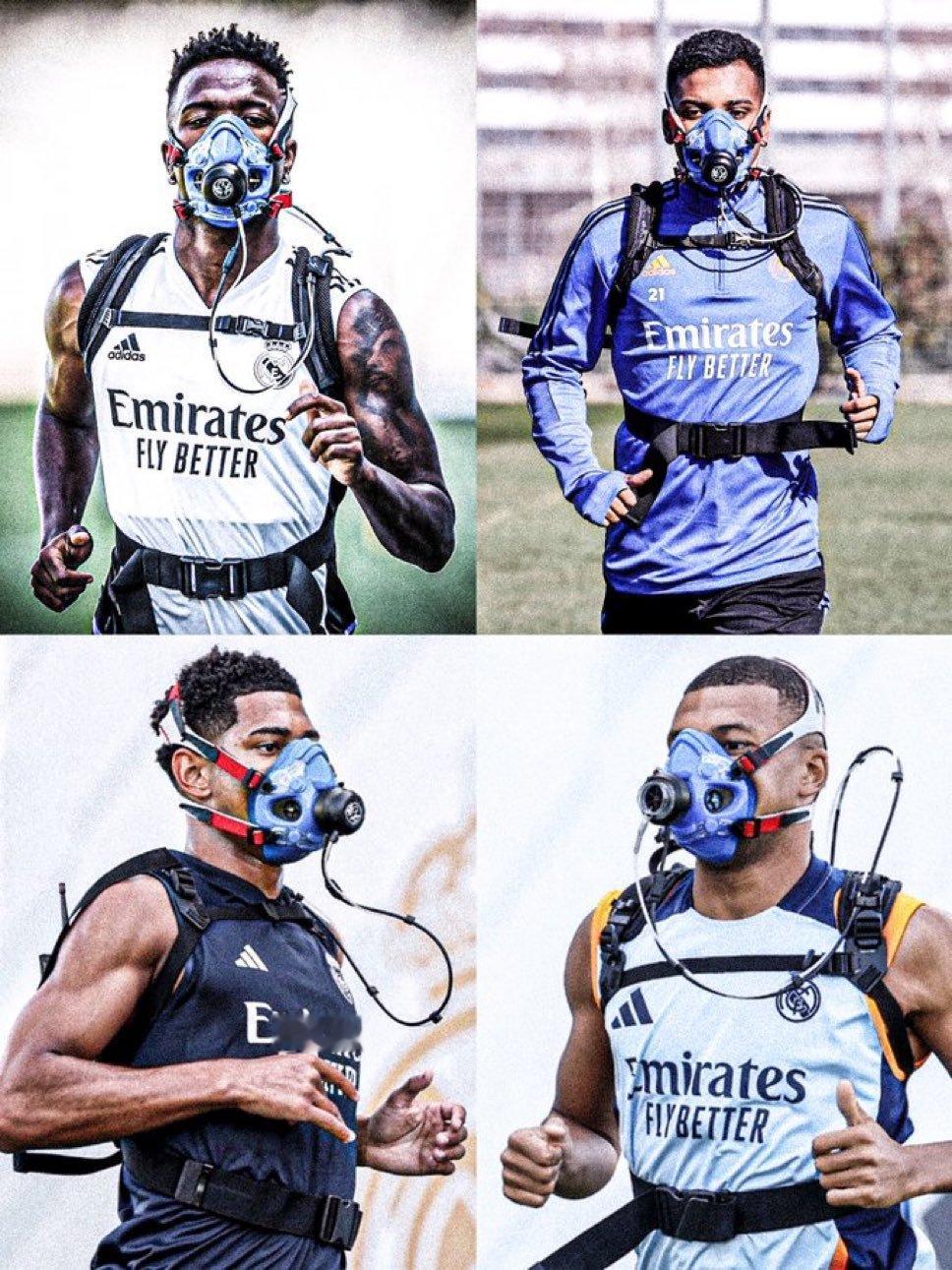 【记者Mario Cortegana】🤿 皇马球员今天将佩戴面具进行测试，这是