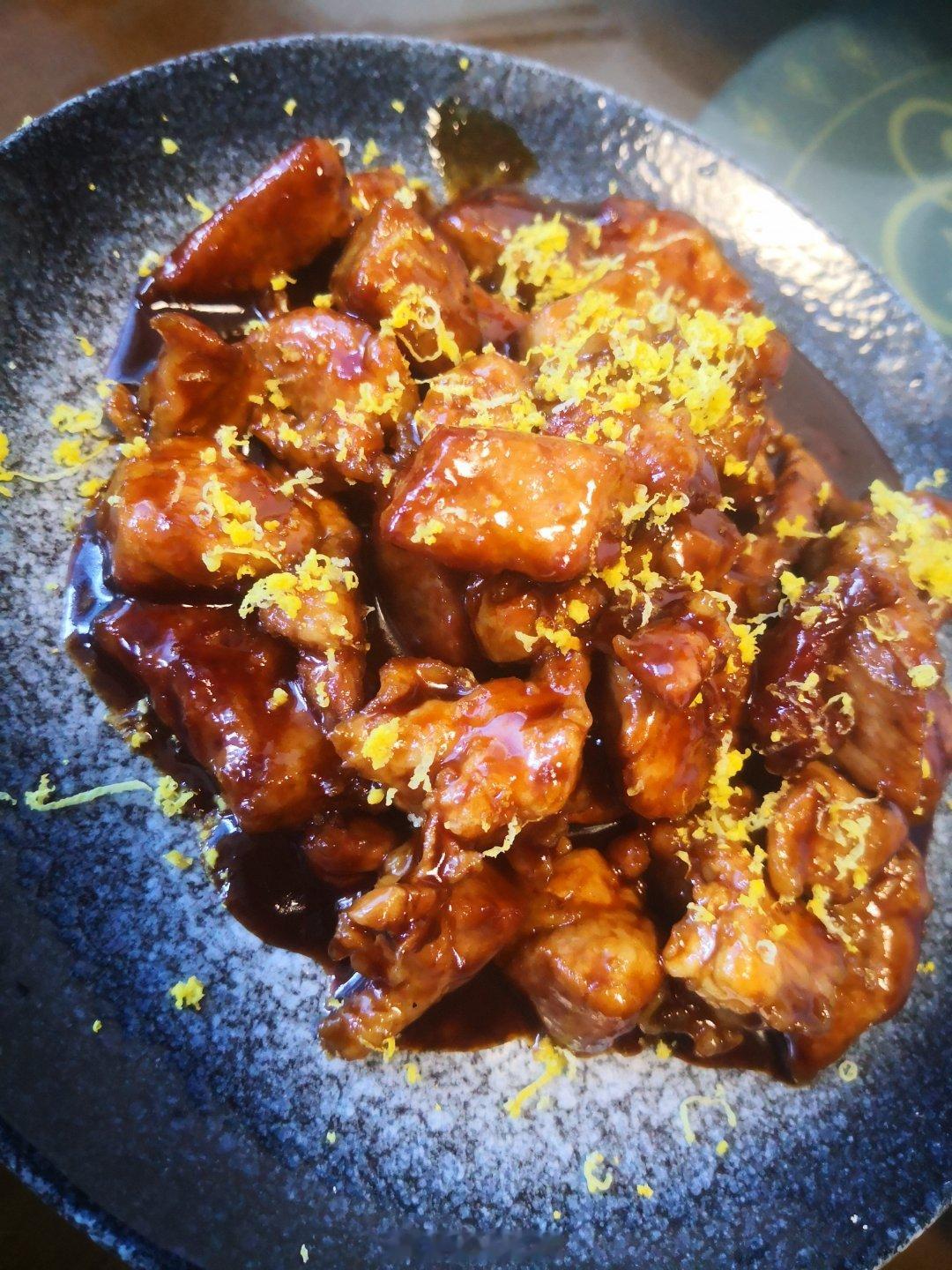 踏空人的午饭，《港式柠香梅花肉》[嘻嘻] ​​​