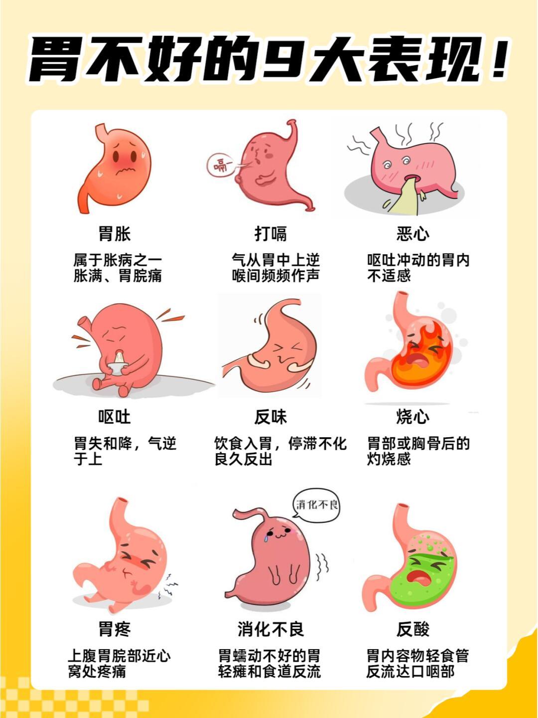 胃不好会怎样？这些表现早知道！🙅♀️⚠️胃不好的宝子们可以对照一下有没有自己的
