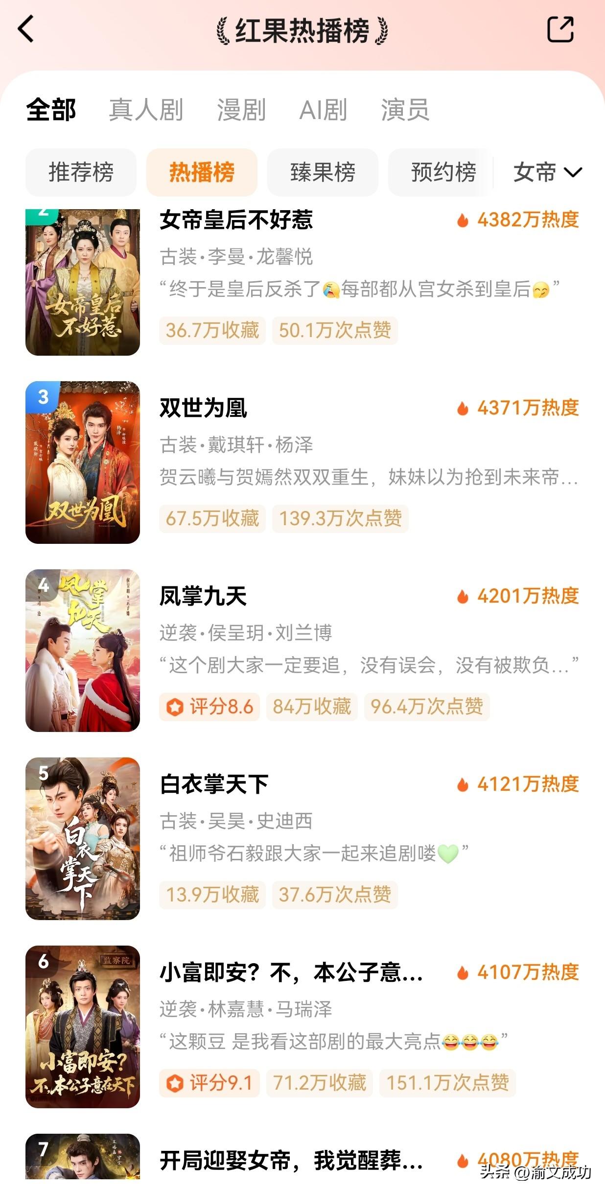 满屏的“女帝”：不过是当代女性的一场情绪代偿

不知道大家有没有发现，现在打开手
