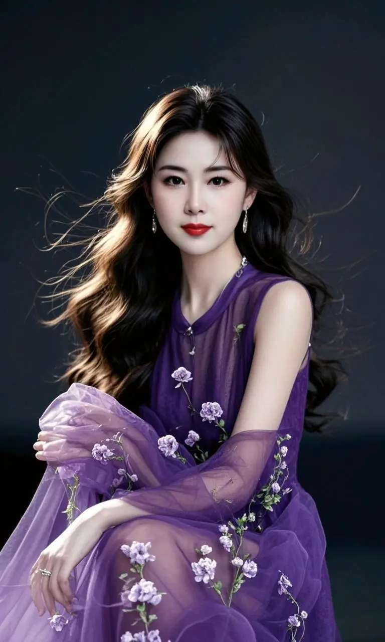AI紫纱玫瑰情