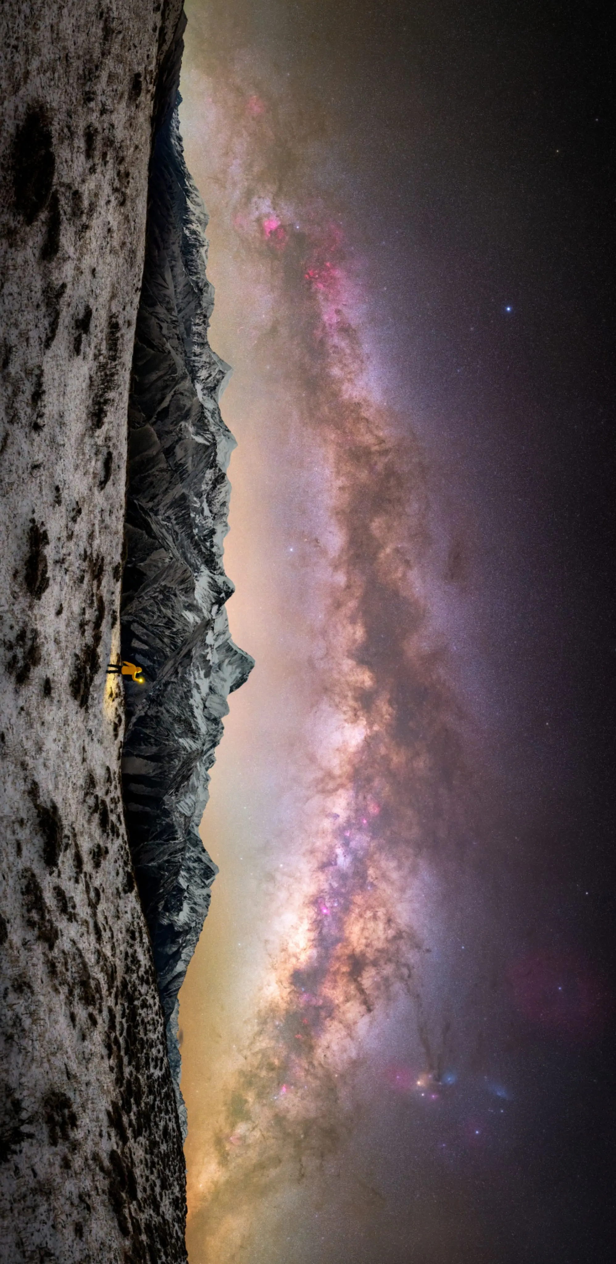 来自贡嘎雪山银河全景，宇宙真的很美妙