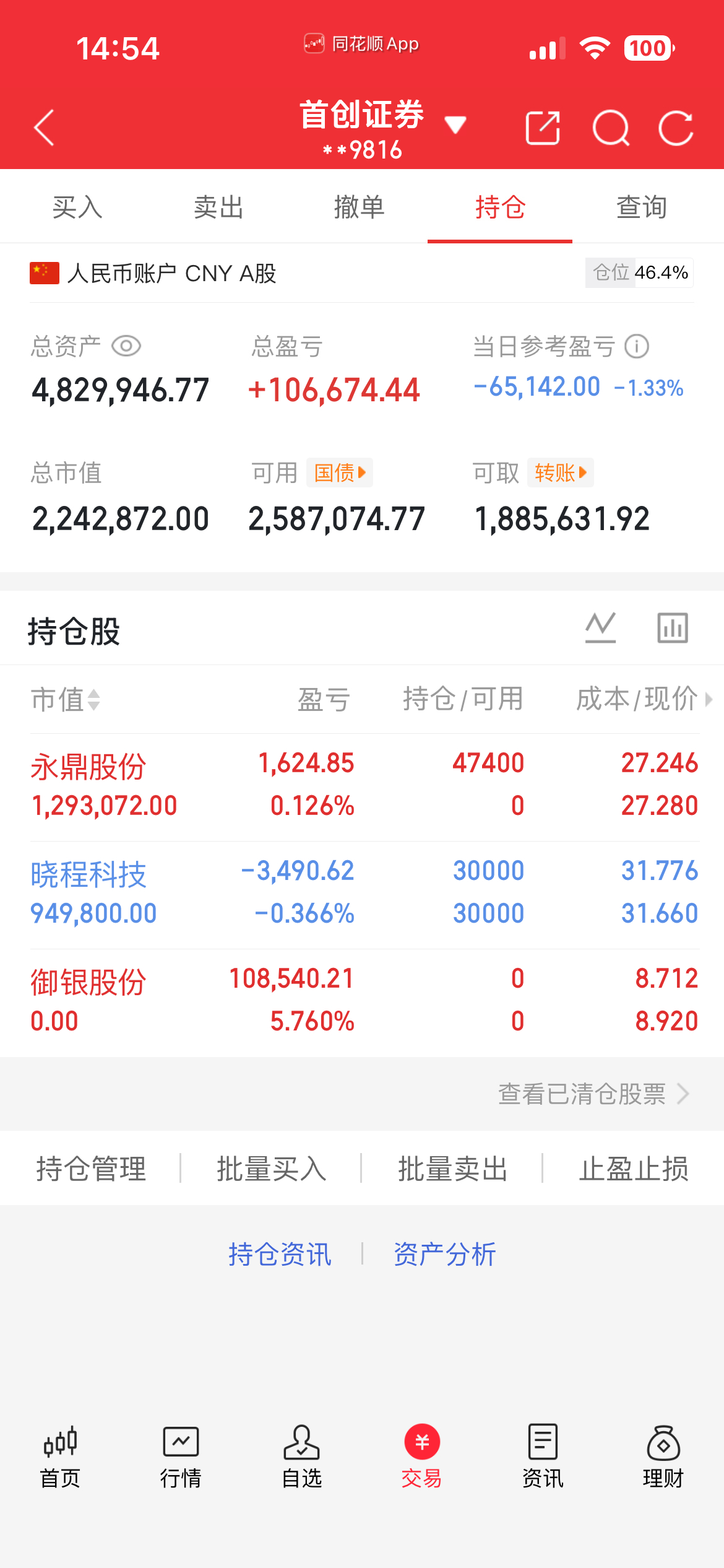 1.7实战记录更新！$永鼎股份 sh600105$ 