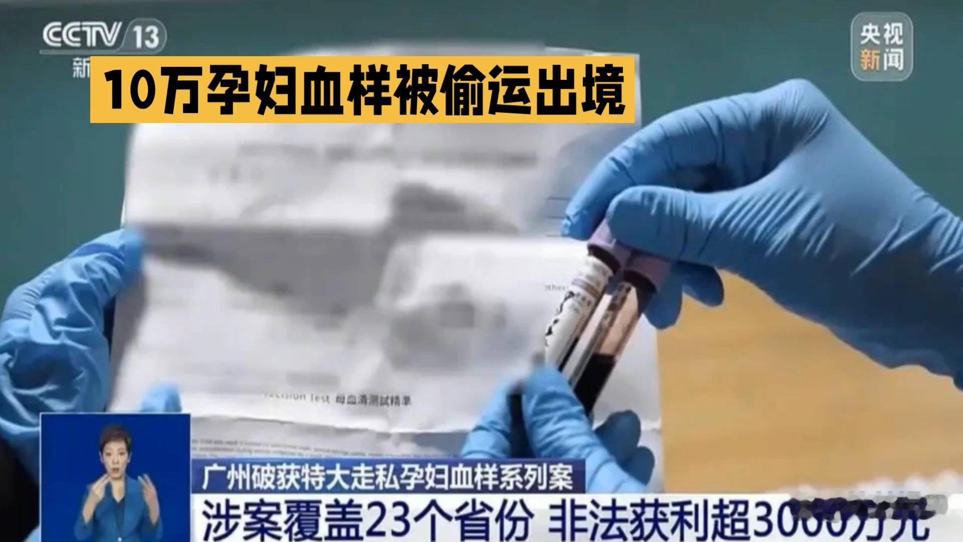 触目惊心！超10万份孕妇血样被偷运出境，背后远不止查性别那么简单！