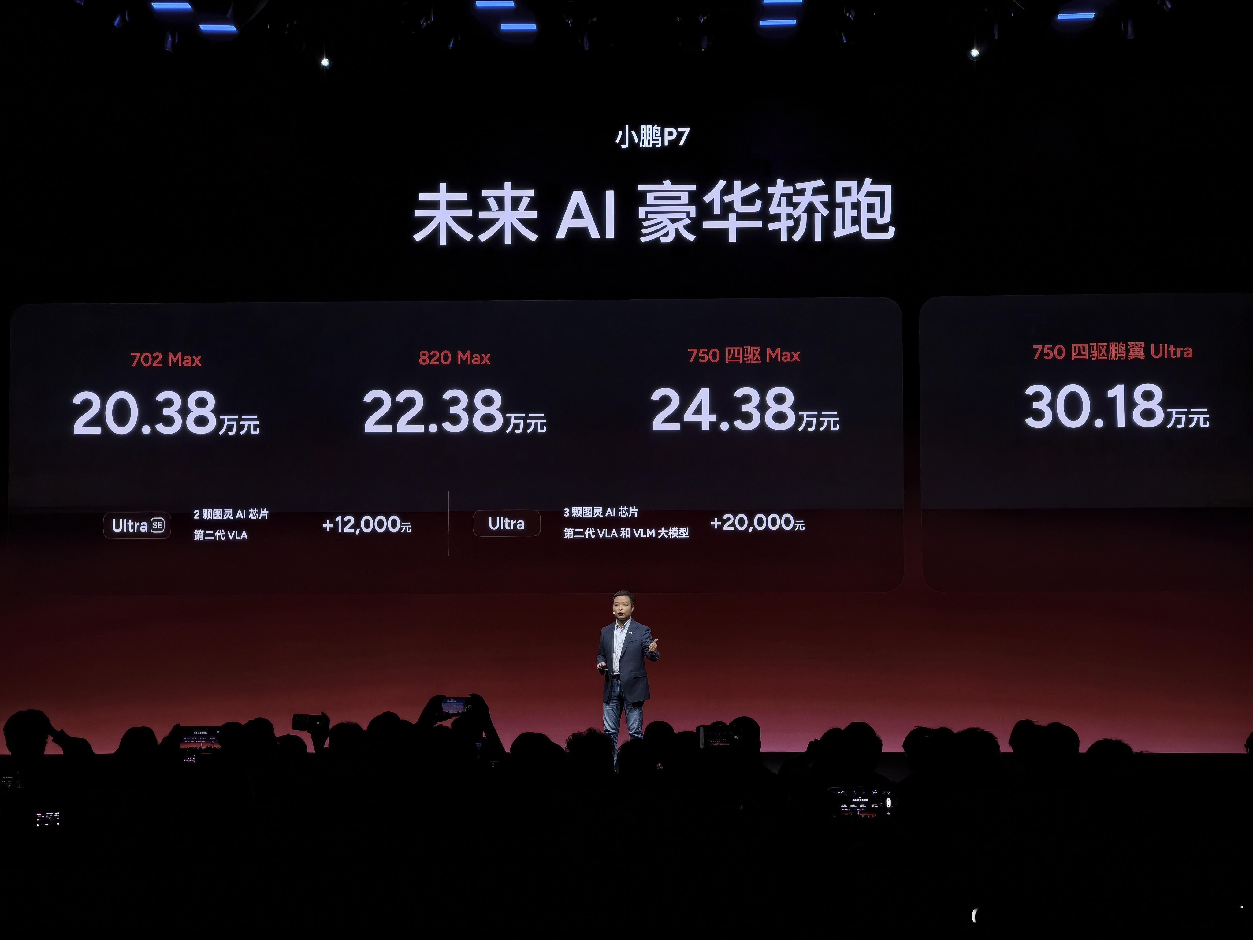 小鹏P7焕新发布，增加了新的颜色，可以搭载VLA2.0，同时制定了更具吸引力的价