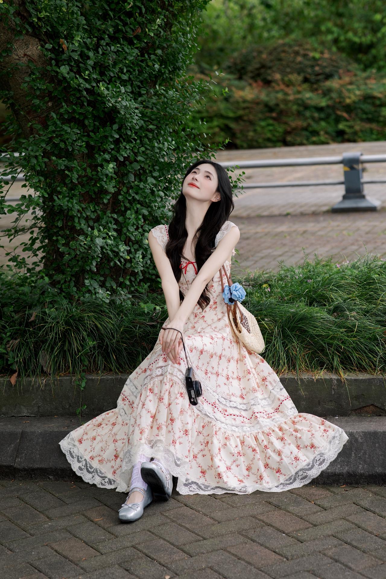 夏日绝美仙女裙 仙女裙 少女感夏日ootd 出游穿搭 气质仙女裙穿搭