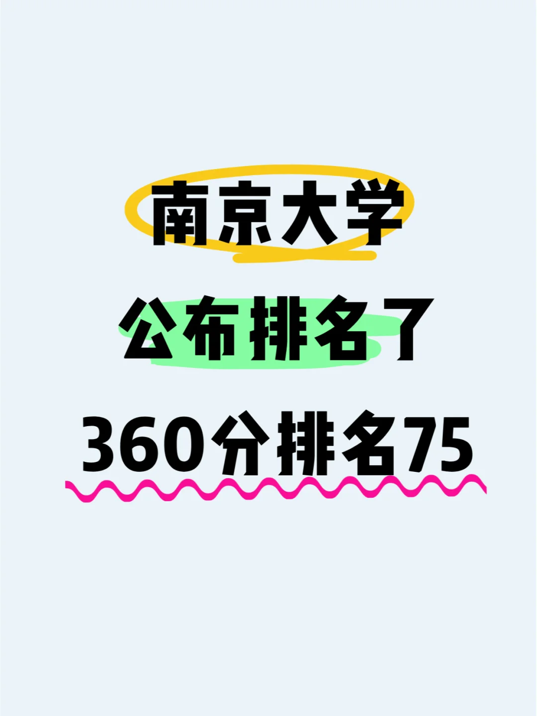 👉南京大学也炸了？360分排名75！