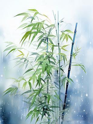 《题李次云窗竹》
——唐·白居易
不用裁为鸣凤管，
不须截作钓鱼竿。
千花百草凋