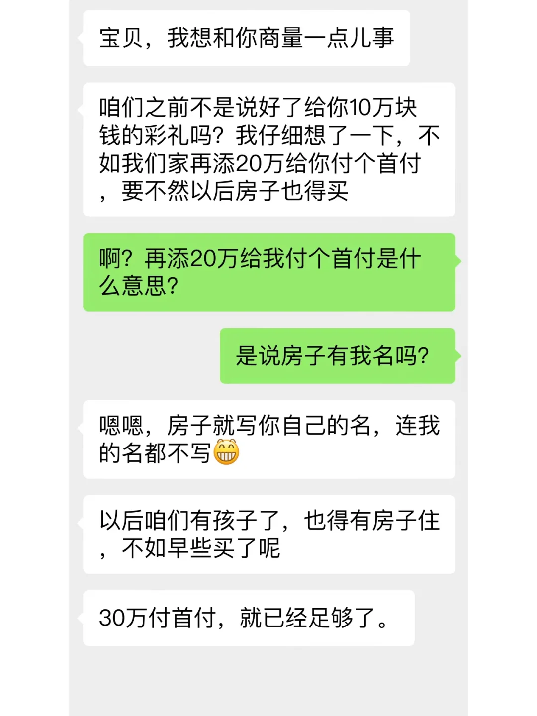 老公婚前给我买房，以为是爱我，怎知是这样