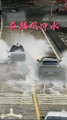 玩的都够过瘾的。只不过是一台车给另一台车灌满了水。同时，一个司机给另一个司机上了