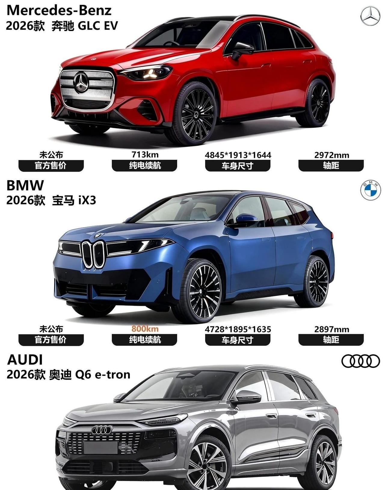 2026德系三强旗舰电车，谁才最适合你？2026年，德系三强奔驰、宝马、奥迪终于
