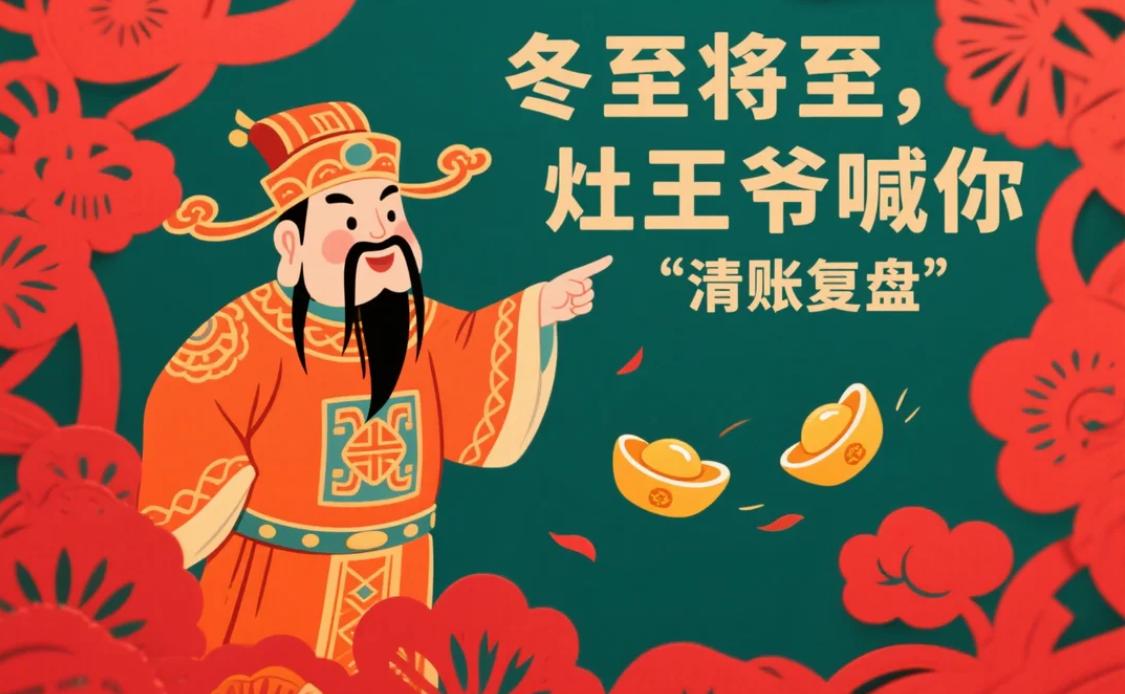 冬至将至，灶王爷喊你“清账复盘”
年末收官，适合来一场“清账”与“复盘”。民俗里
