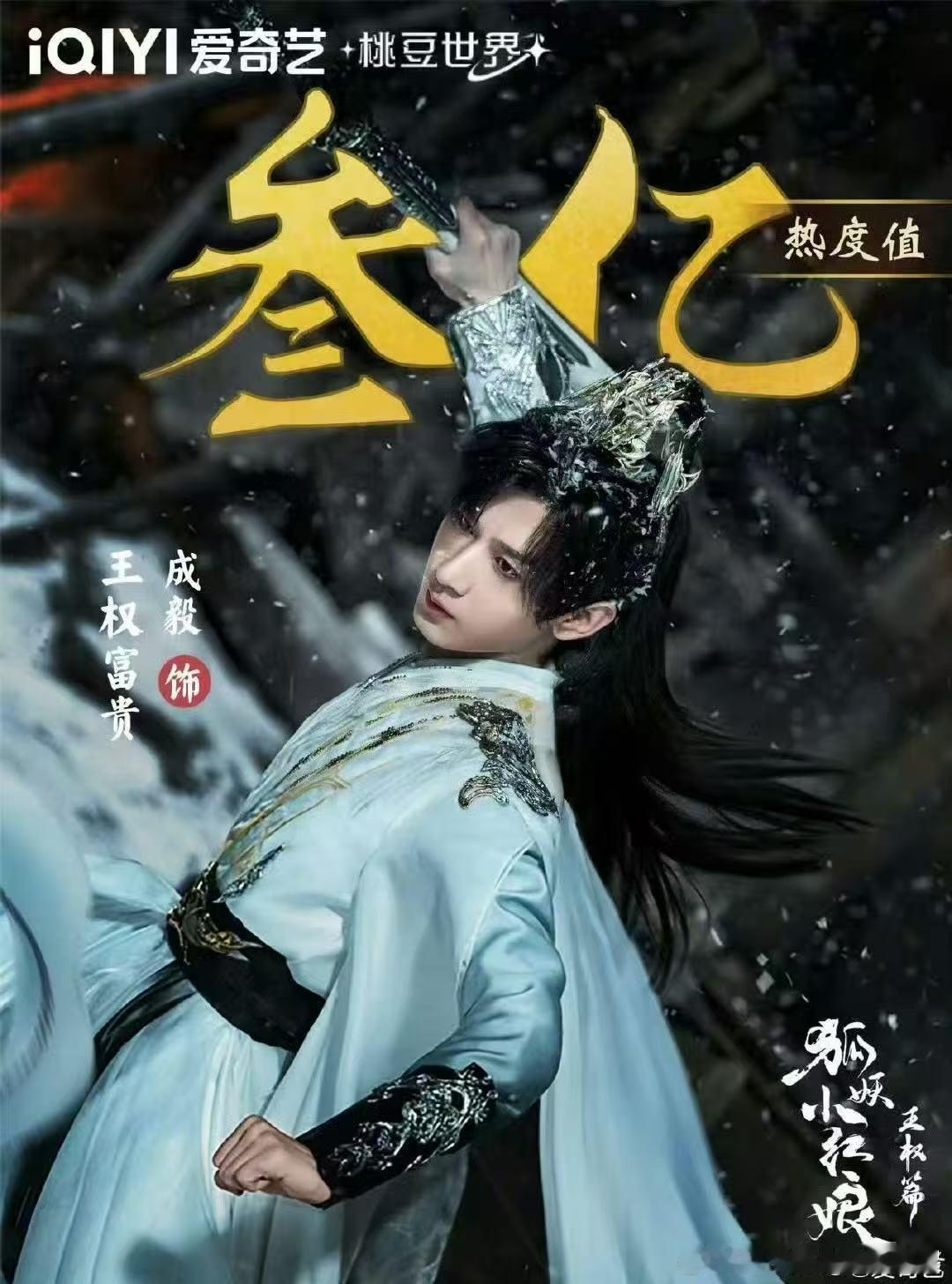 成毅角色热度破三亿 恭喜！这大概就是未播先火吧！成毅王权富贵角色热度已超3亿！！