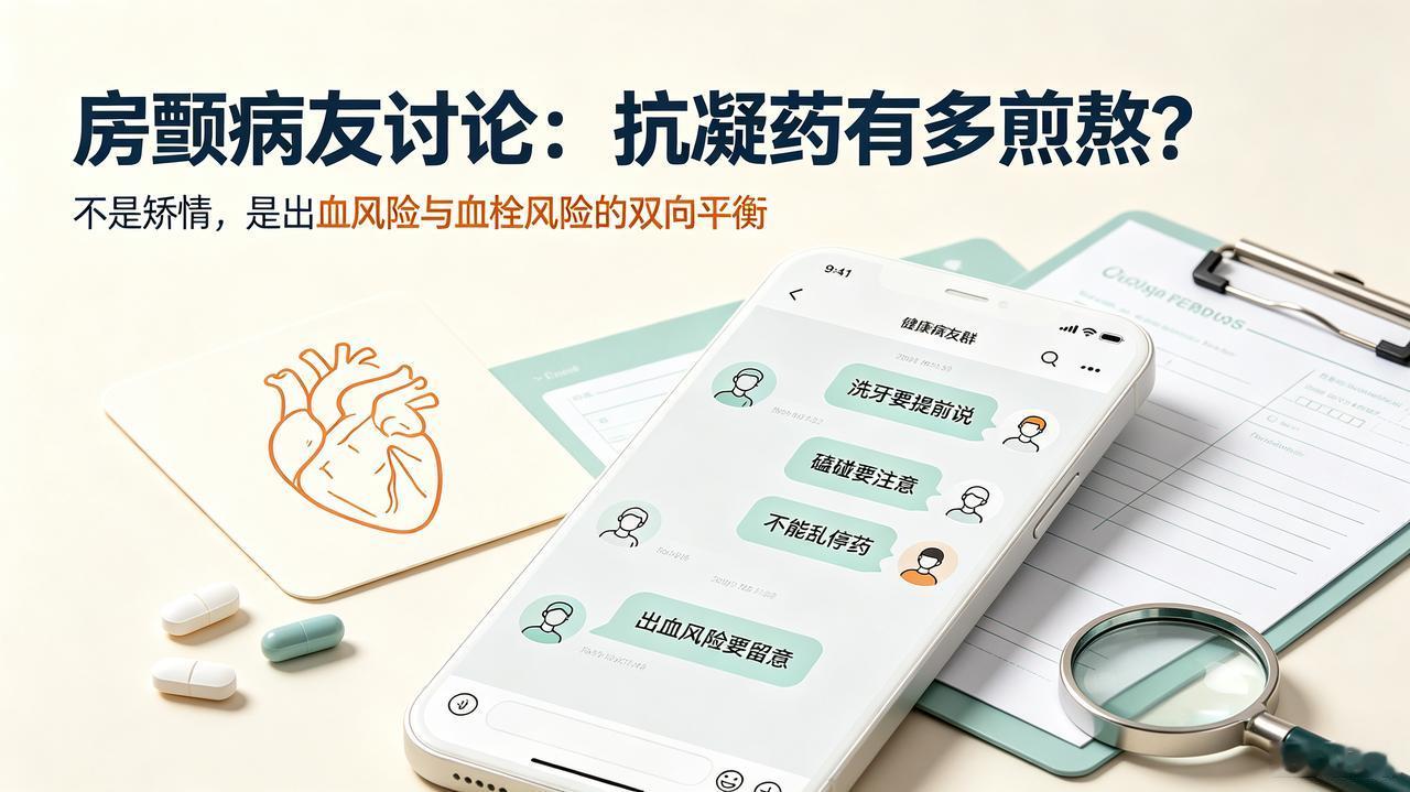 房颤吃抗凝药有多煎熬？看完病友真实现状，才懂不是矫情
 
很多人以为房颤最苦的是