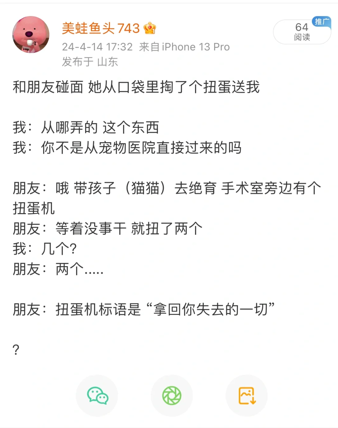 猫：嗯嗯 所以这俩三角形的是我的🥚？