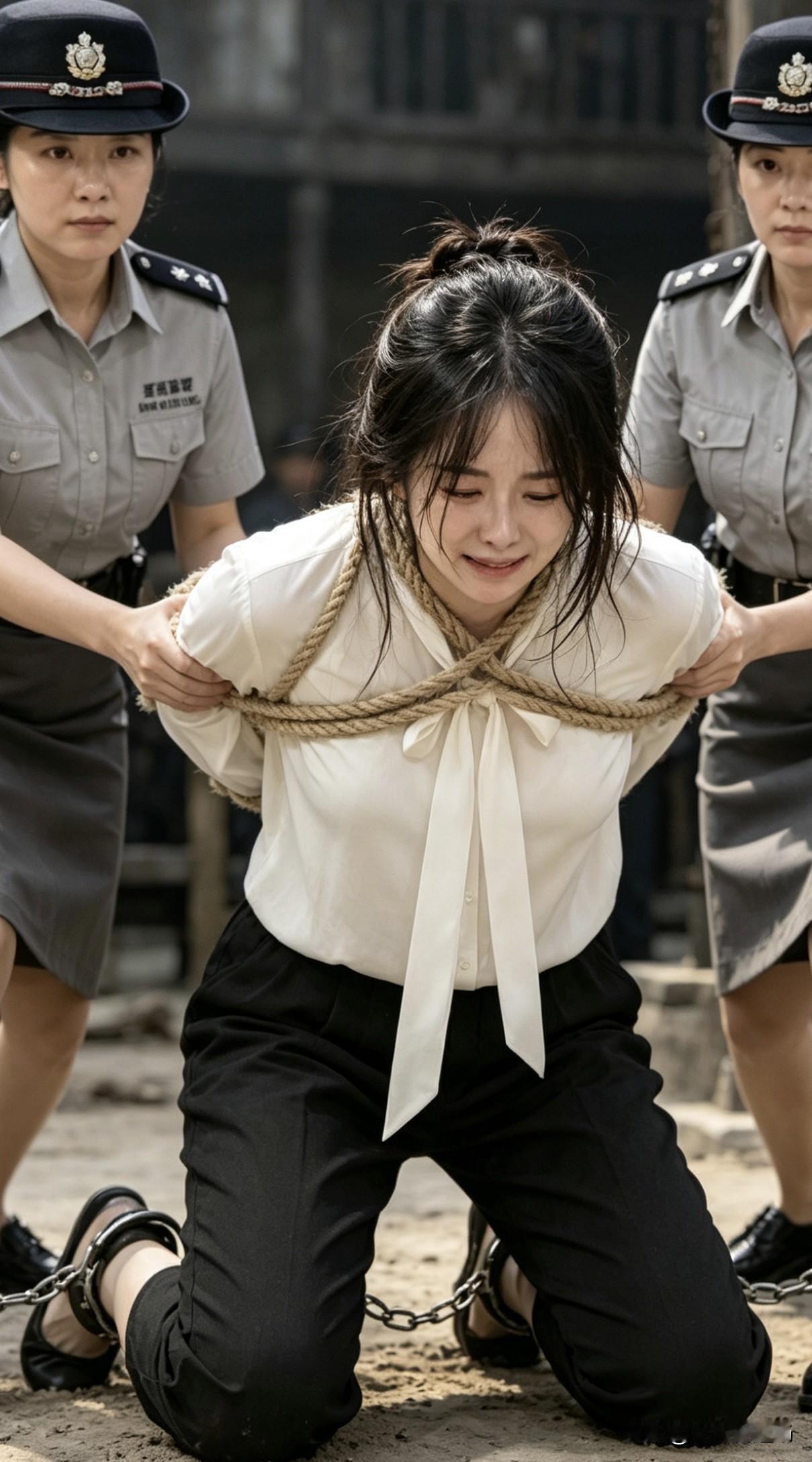 本可岁月安然相伴，却因情欲误入歧途。镣铐缠身你会同情戴镣铐的女犯吗 重刑女囚戴沉