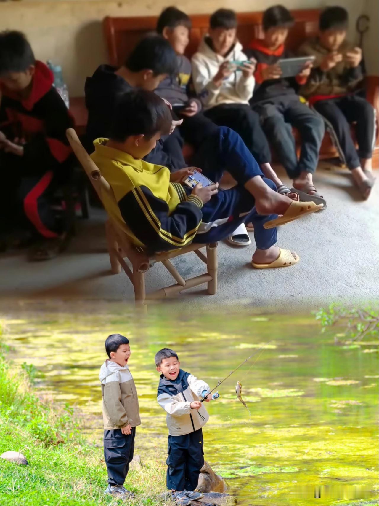 不论是农村娃还是城市娃，
想要废掉他，
真的太简单了，
一部旧手机连上WiFi。