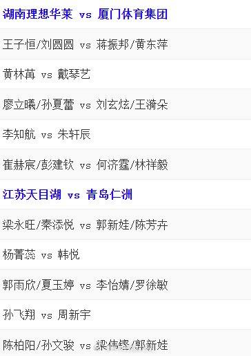 2024羽超联赛  湖南理想华莱 vs 厦门体育集团王子恒/刘圆圆 vs 蒋振邦