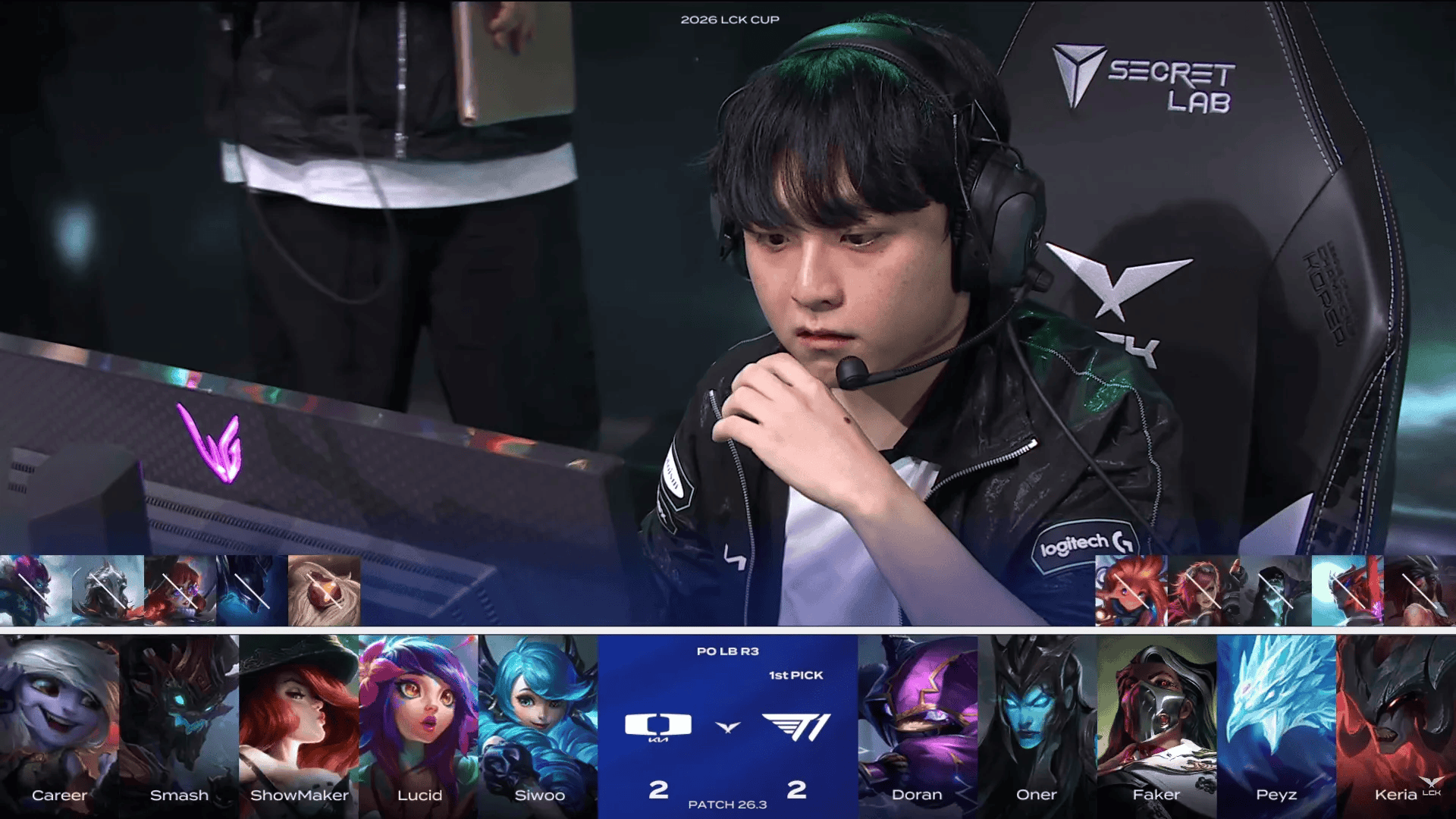 DK 3-2 T1：Siwoo格温全场发力，DK让二追三力克T1进败决！