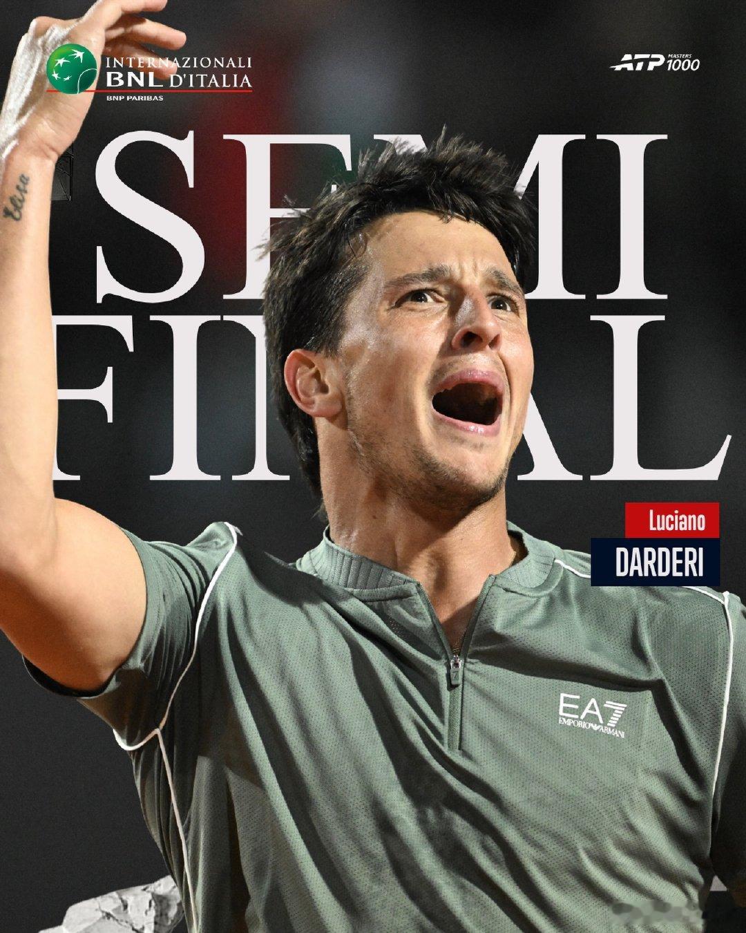 罗马大师赛男单4强阵容 ATP1000罗马大师赛1/4决赛战罢，四强对阵出炉【1