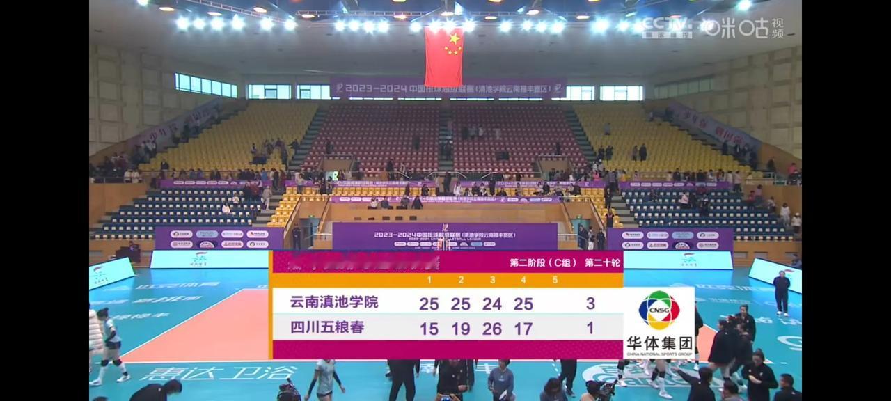 今天15:30，女排联赛9~15名排位赛，云南女排主场3:1四川女排（25:15