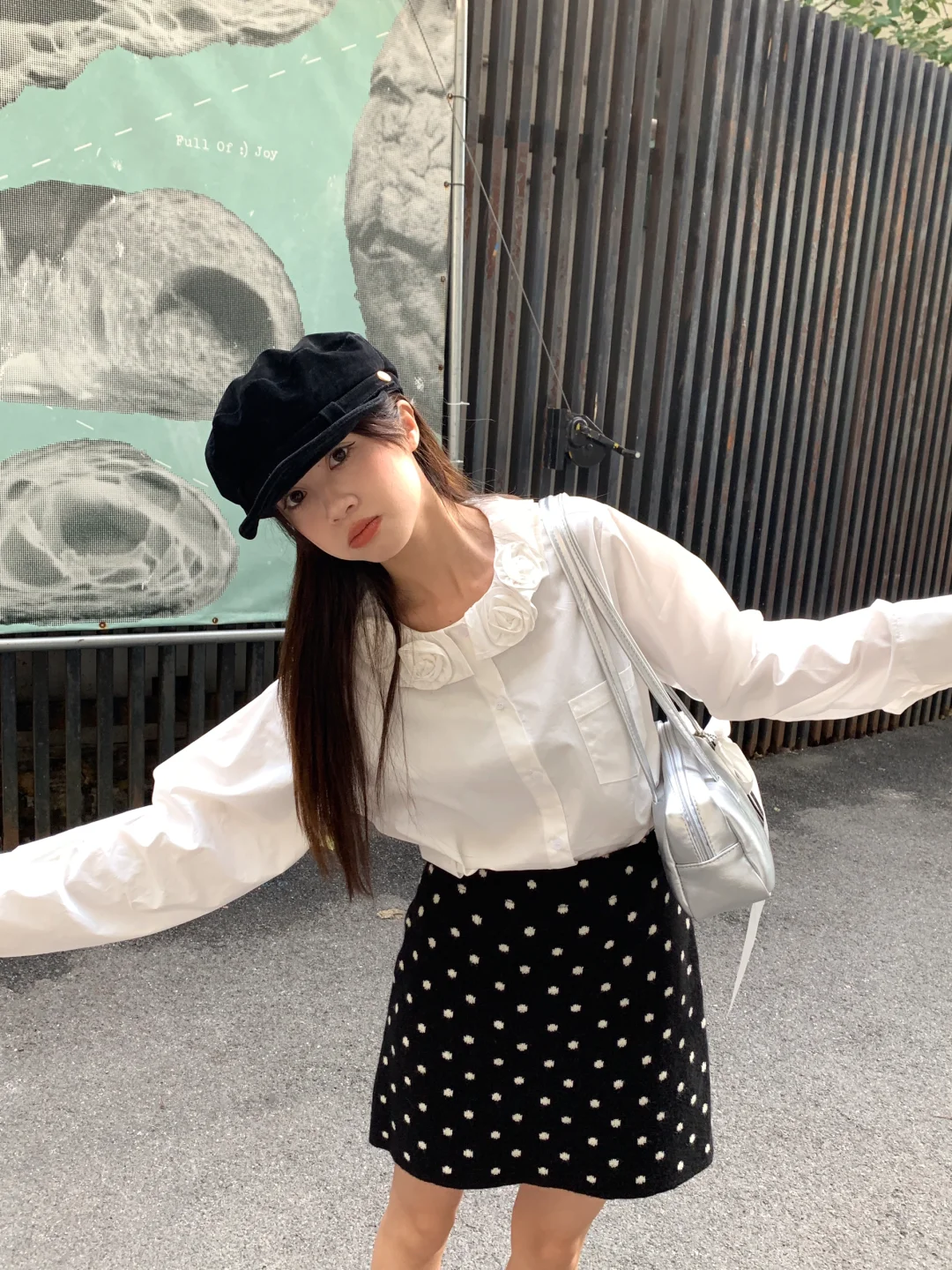 爱了！这条波点针织短裙